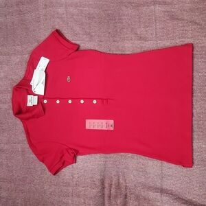 Lacoste - Women's Polo - Red - Size 2 NWT
